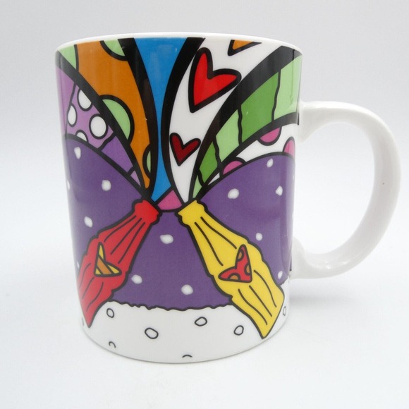 Romero Britto for Coca-Cola Large Mug 2014 Bottles Hearts Love - Picture 2 of 12